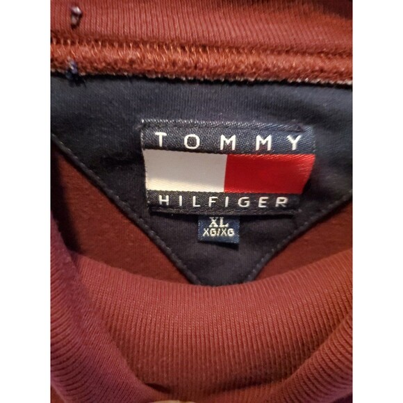 TOMMY HILFIGER 90's Burgundy Turtleneck (XL) - Picture 3 of 4
